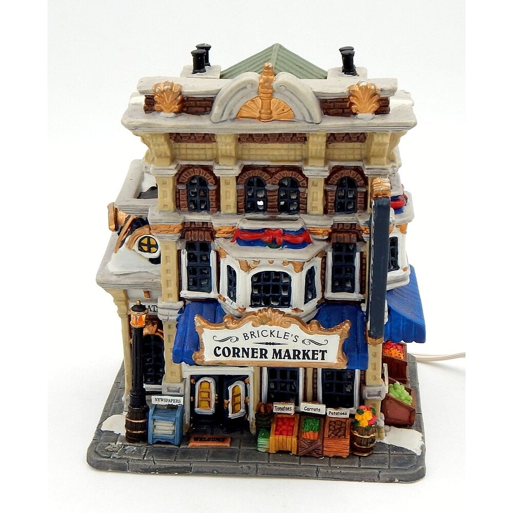 Lemax Coventry Cove Brickle's Corner Market Lighted House #356867KM 2003 K-Mart